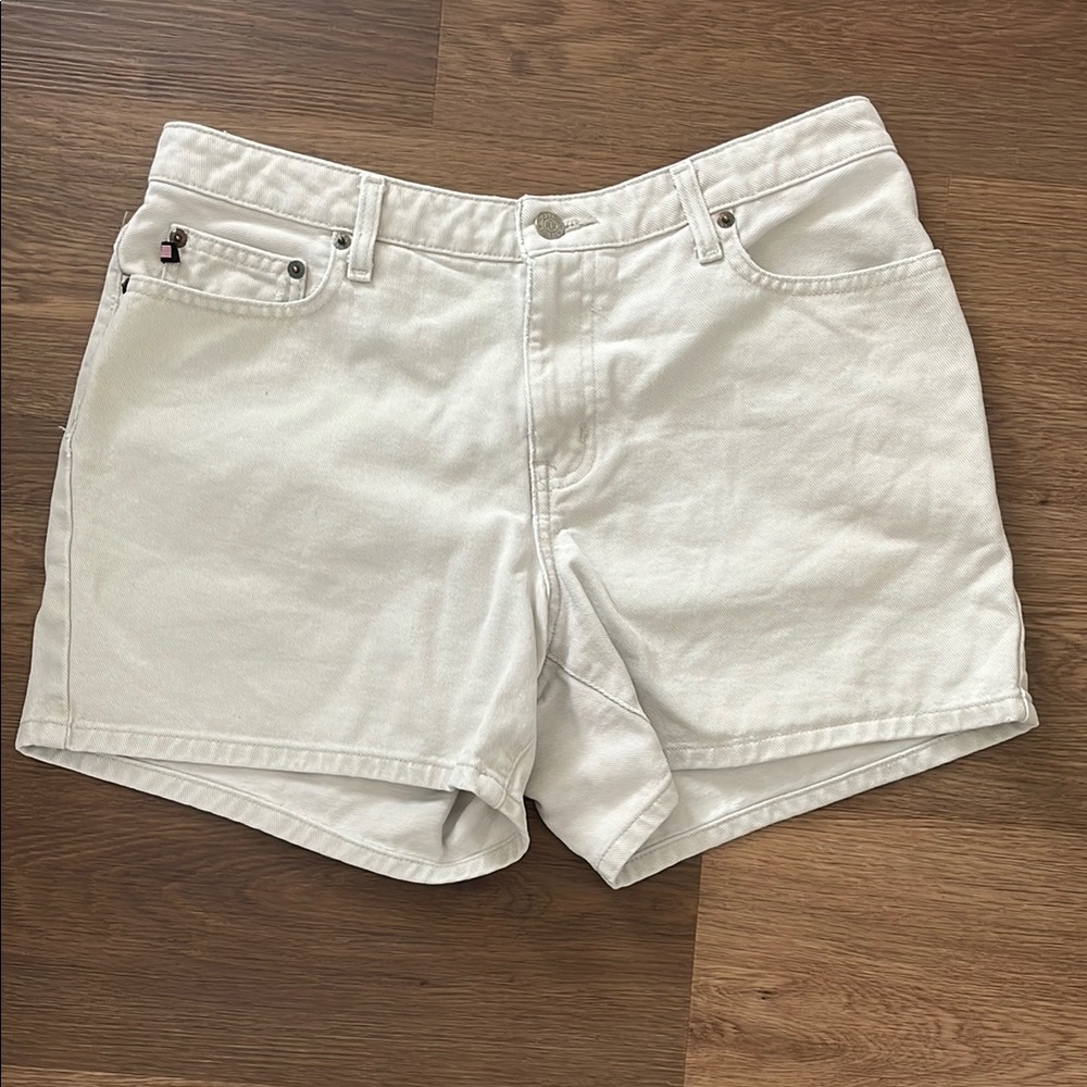 Ralph Lauren Polo Cream Denim Shorts